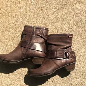 🏜🏜🏜PIKOLINOS HEELED LEATHER SLOUCH BOOT SIZE 40, NWOB 🏜🏜🏜